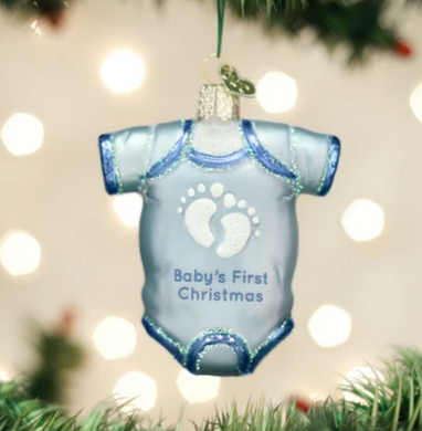 Blue Baby Onesie Ornament