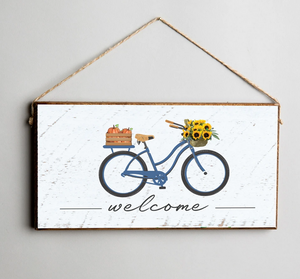 Fall Cruiser Welcome Hanging Sign