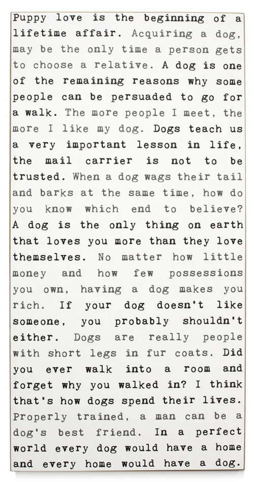 Puppy Love Typewriter Sign