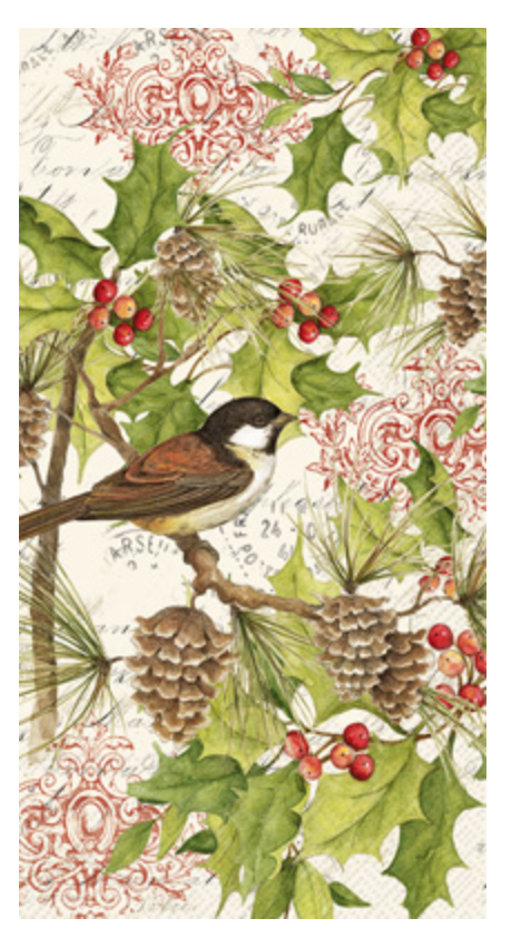 Guest Towels - Chickadee Sign