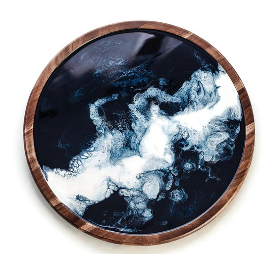 Lazy Susan - Acacia - Navy