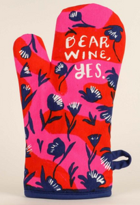 Dear Wine Yes Oven Mitt