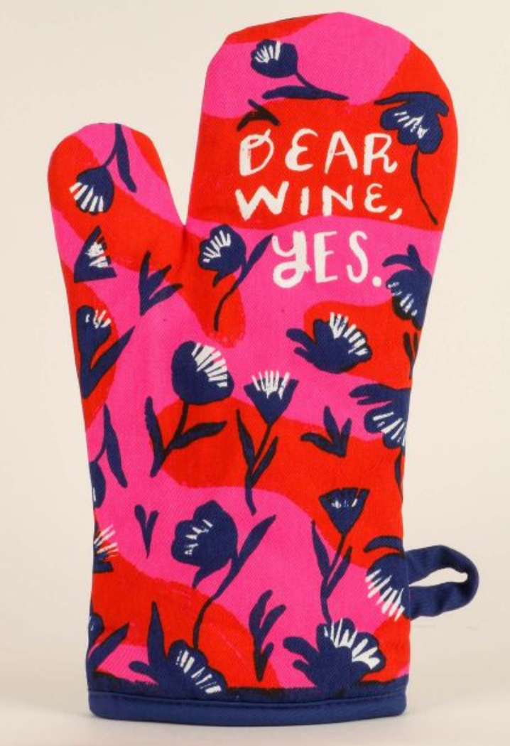 Dear Wine Yes Oven Mitt