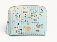 Load image into Gallery viewer, Northeastern Habors Quilted Cosmetic Bag