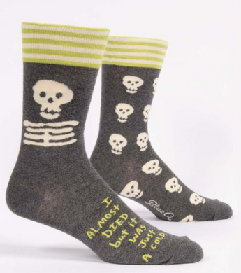 I Almost Died Mens Crew Sock