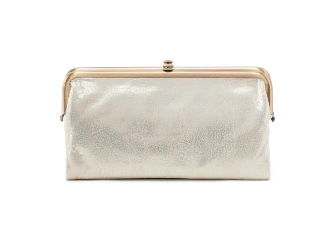 Lauren - Clutch Wallet - Pearled Silver