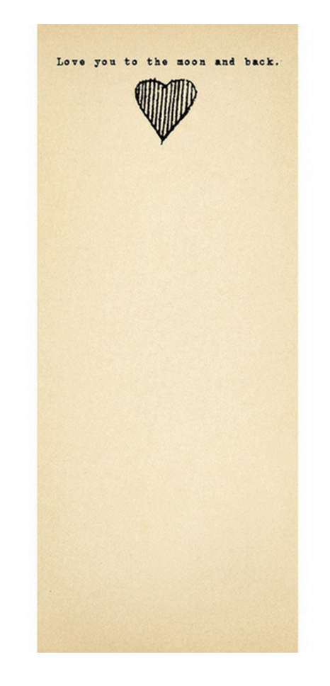 Love You To Moon & Back Notepad