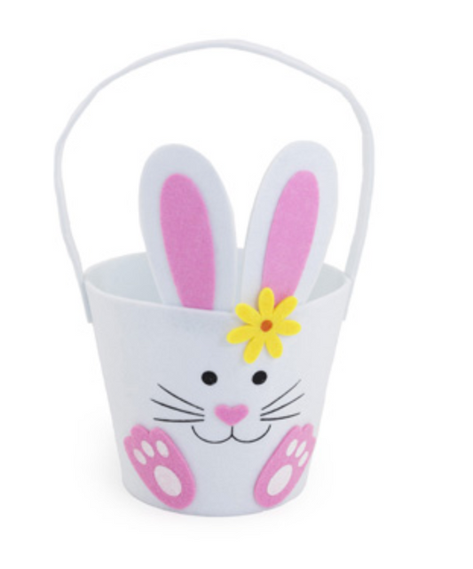 Bunny Felted Basket in Brown or White