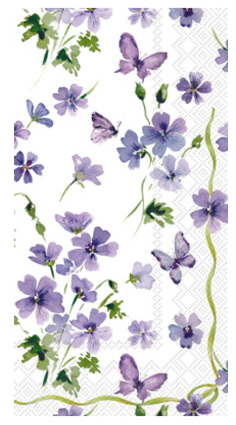 Guest Towels - Purple Spring