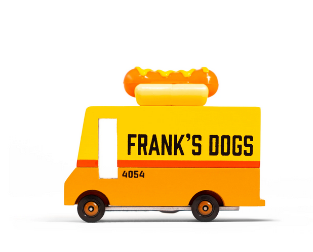 Hot Dog Truck Push Toy