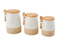Load image into Gallery viewer, Stoneware Canister Set