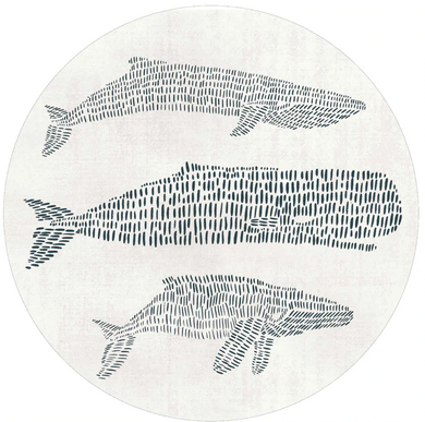 Whales Round Coasters - Set Of 4