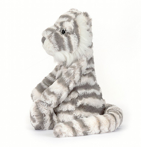 Bashful Snow Tiger Plush Toy - Medium