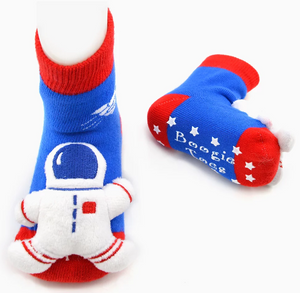 Boogie Toes Rattle Socks - Baby Astronaut