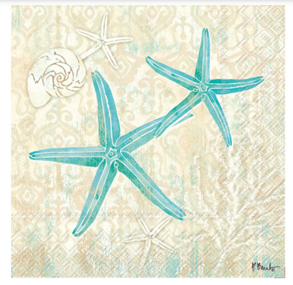 Cocktail Napkins - Laguna Shells