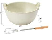 Load image into Gallery viewer, Cream Bowl &amp; Wisk