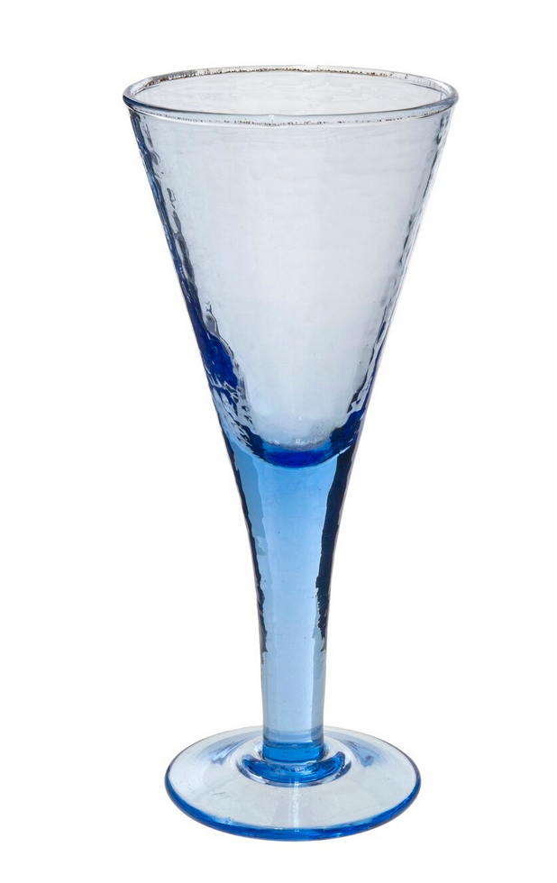 Valdes Champagne Glass - Blue