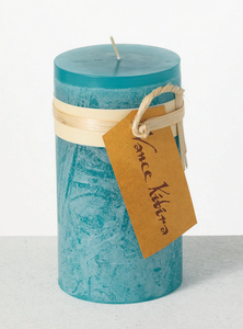 6" Pillar Candle - Sea Glass