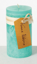 Load image into Gallery viewer, 6&quot; Pillar Candle - Turquoise