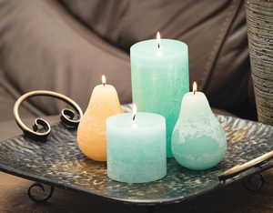 6" Pillar Candle - Turquoise