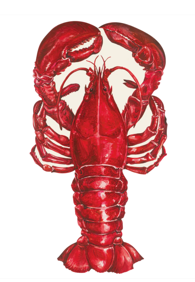 Placemats - Die Cut Lobster - Set of 12