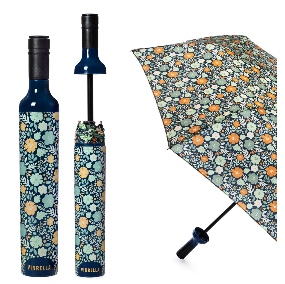 Wine Bottle Umbrella - In Bloom