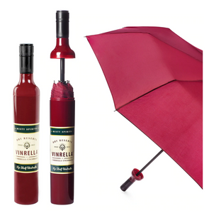 Wine Bottle Umbrella - Burgundy