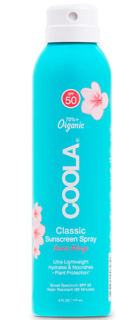 Classic Body Spray Sunscreen SPF50 6oz - Guava Mango