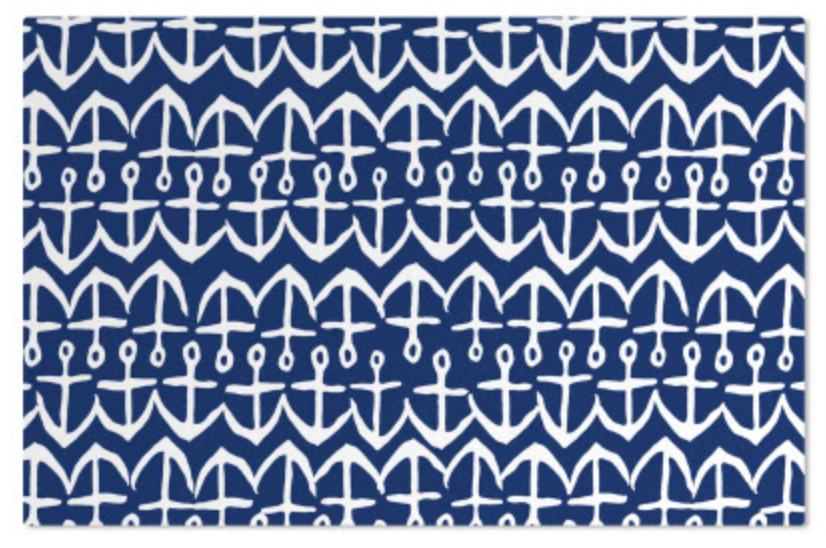 Placemat - Navy Anchor