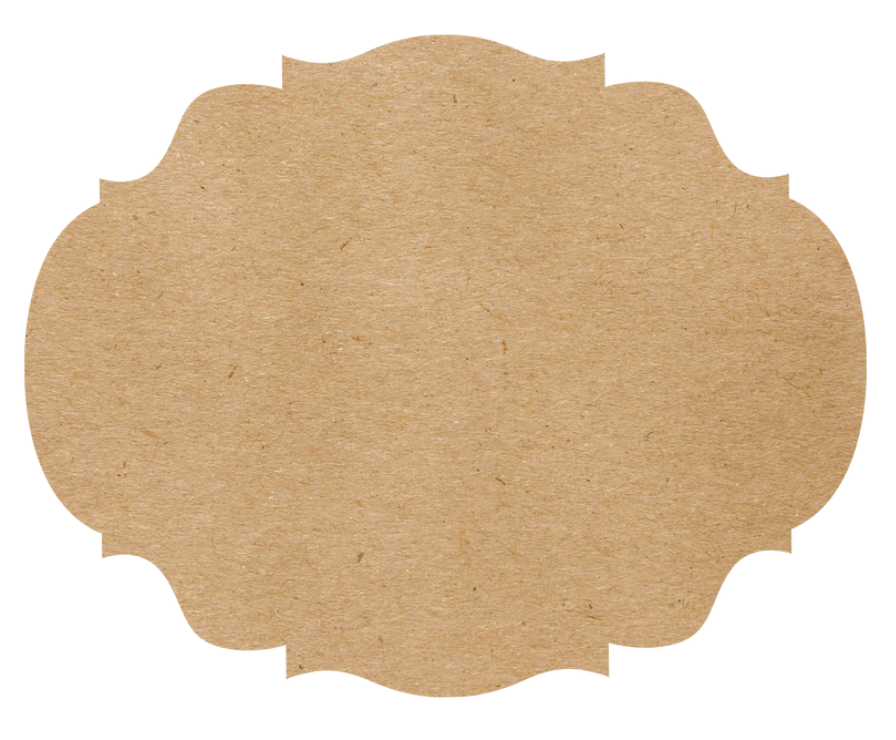 Placemat - Die Cut Kraft French Frame