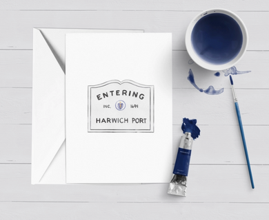 Greeting Card - Entering Harwich Port