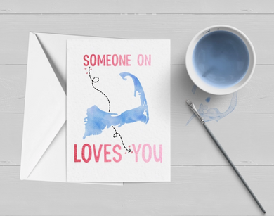 Greeting Card - Someone On Cape Cod Loves You