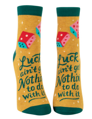 Luck Ain't Nothing Women's Ankle Socks