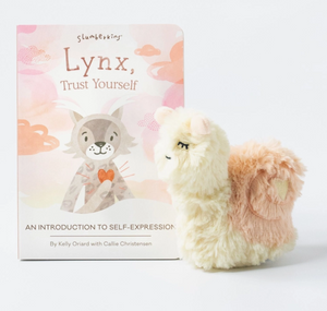 Buttercup Snail Mini Plush & Lynx, Trust Yourself: An Introduction to Self Expression Book