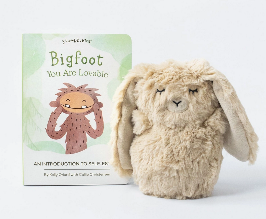 Tan Bunny Mini & Bigfoot Intro Book - Self Esteem