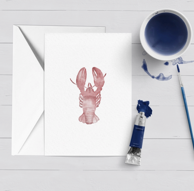 Greeting Card - Lobster Watercolor