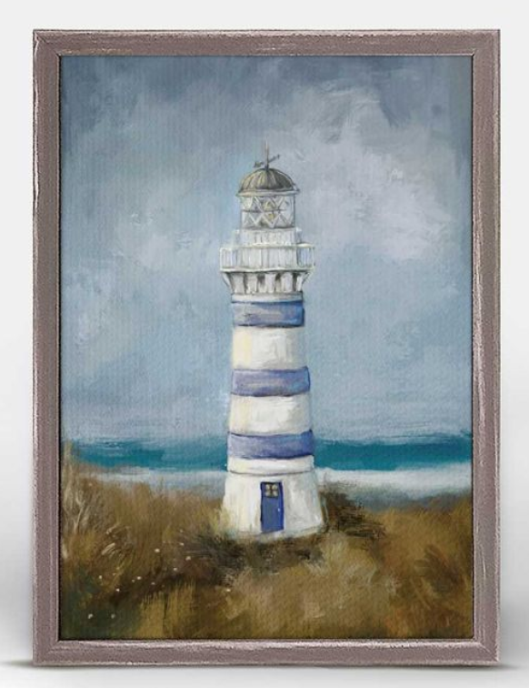 New England Lighthouse Mini Framed Canvas