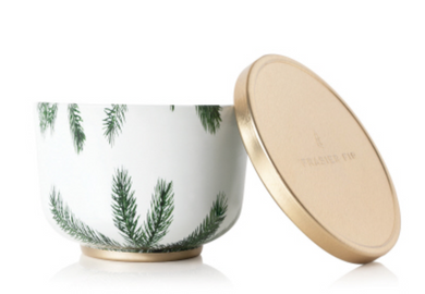 Fraiser Fir Candle Tin With Gold Lid