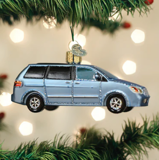 Soccer Mom Mini Van Ornament
