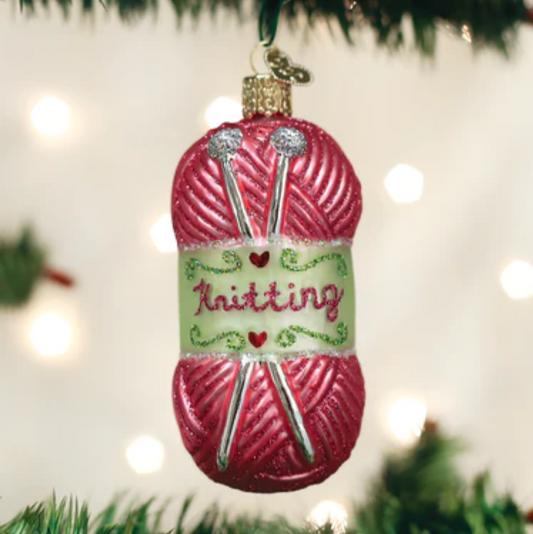 Knitting Yarn Ornament