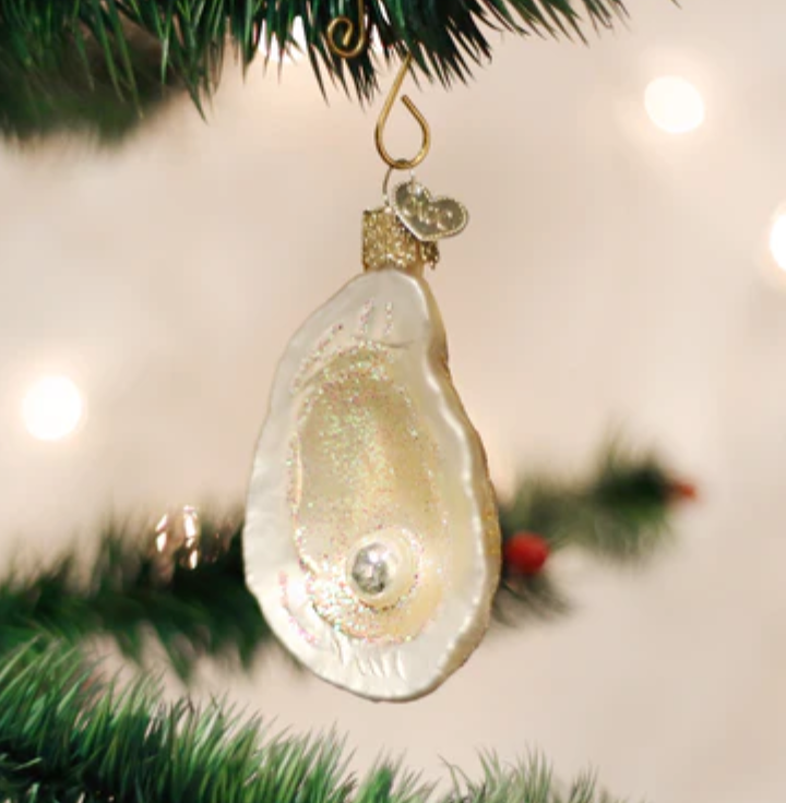 Oyster With Pearl Ornament