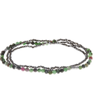 Load image into Gallery viewer, Ruby Zoisite Wrap Bracelet