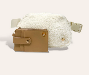 Cozy Cream Sherpa Belt Bag