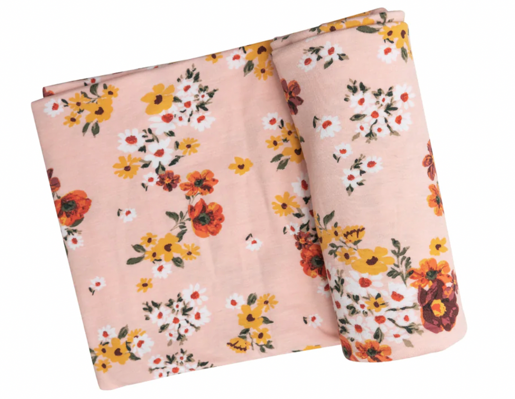Swaddle Blanket - Poppies & Daisies