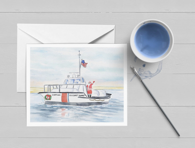 Cape Cod Santa Coast Guard Christmas Card Boxed Set