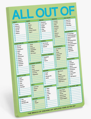 All Out Of... Magnet Note Pad