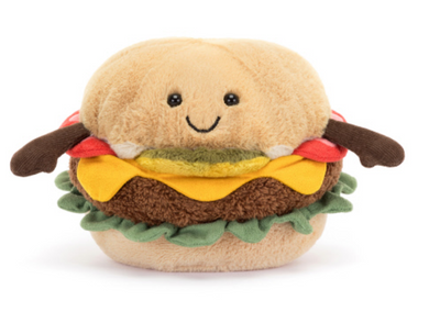 Amuseable Burger Plush Toy