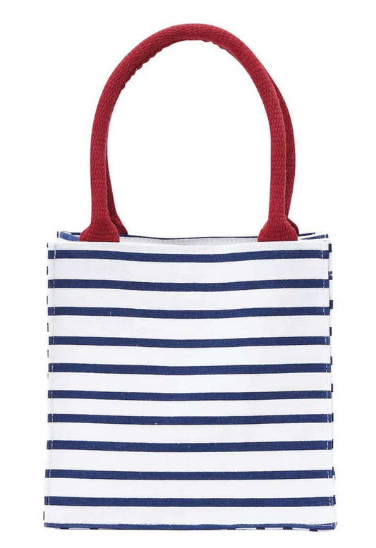Itsy Bitsy Tote - Navy Bateau Stripe