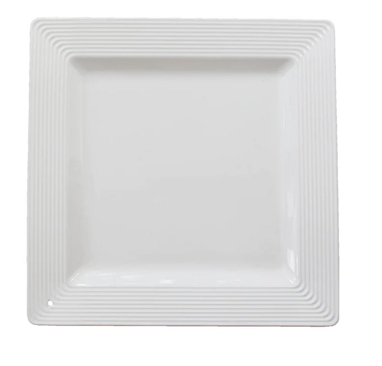 Square Platter With Stripes