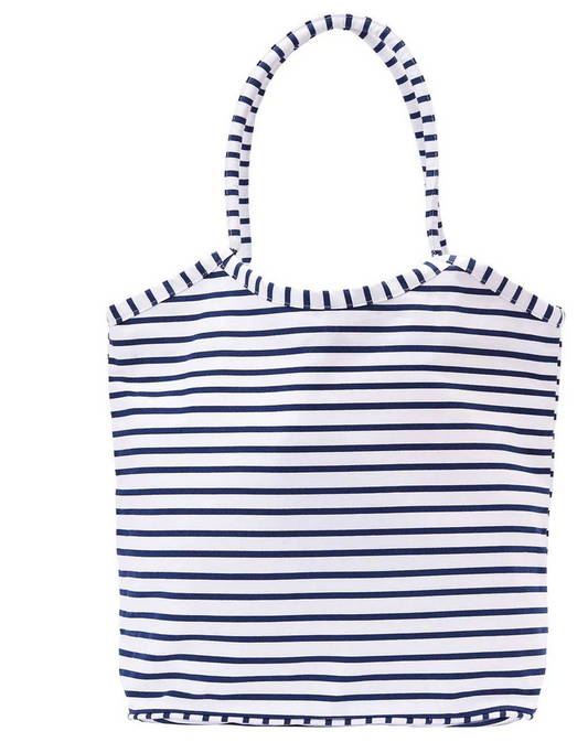 Bucket Bag - Bateau Stripe Navy